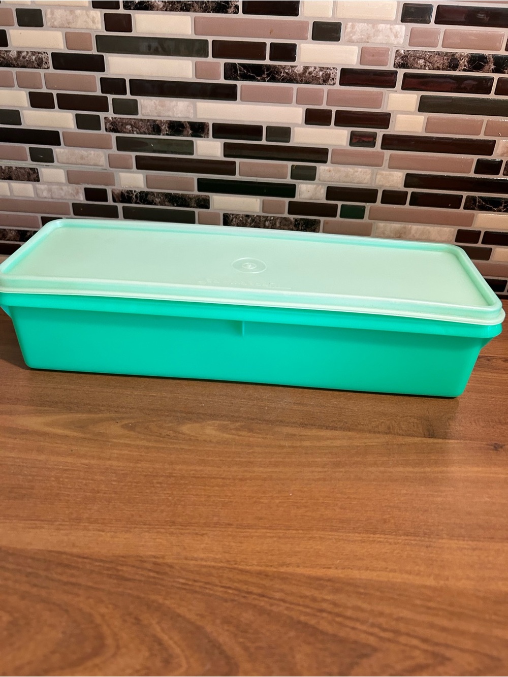 Vintage Tupperware Jadeite Celery Rectangular Storage Container